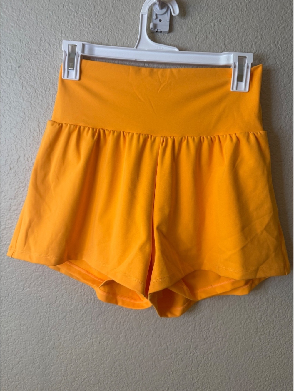 Halara Medium 3” Orange Double Lined Shorts